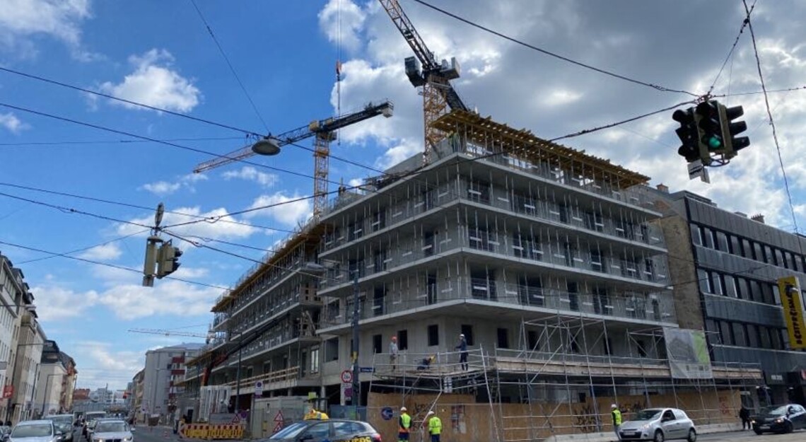 Baustelle Green21 Detailansicht